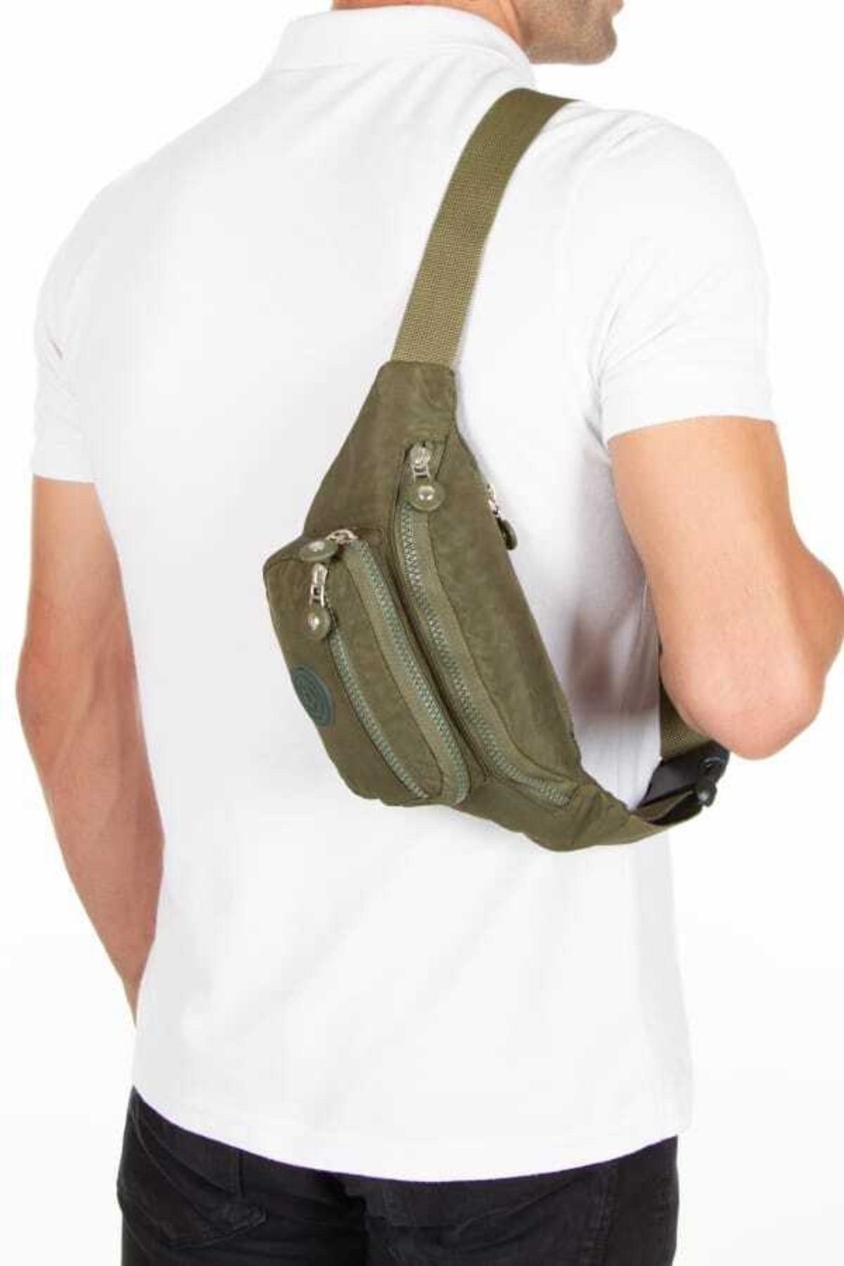 حقيبة خصر Newish Polo لون كاكي