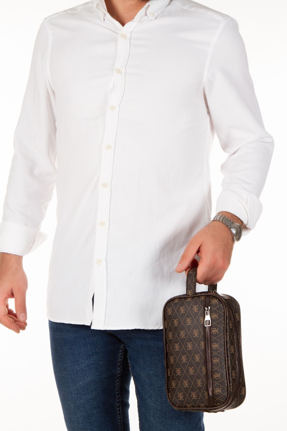حقيبة كتف Newish Polo لون بني