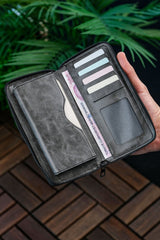 محفظة VANİLLA لون رمادي