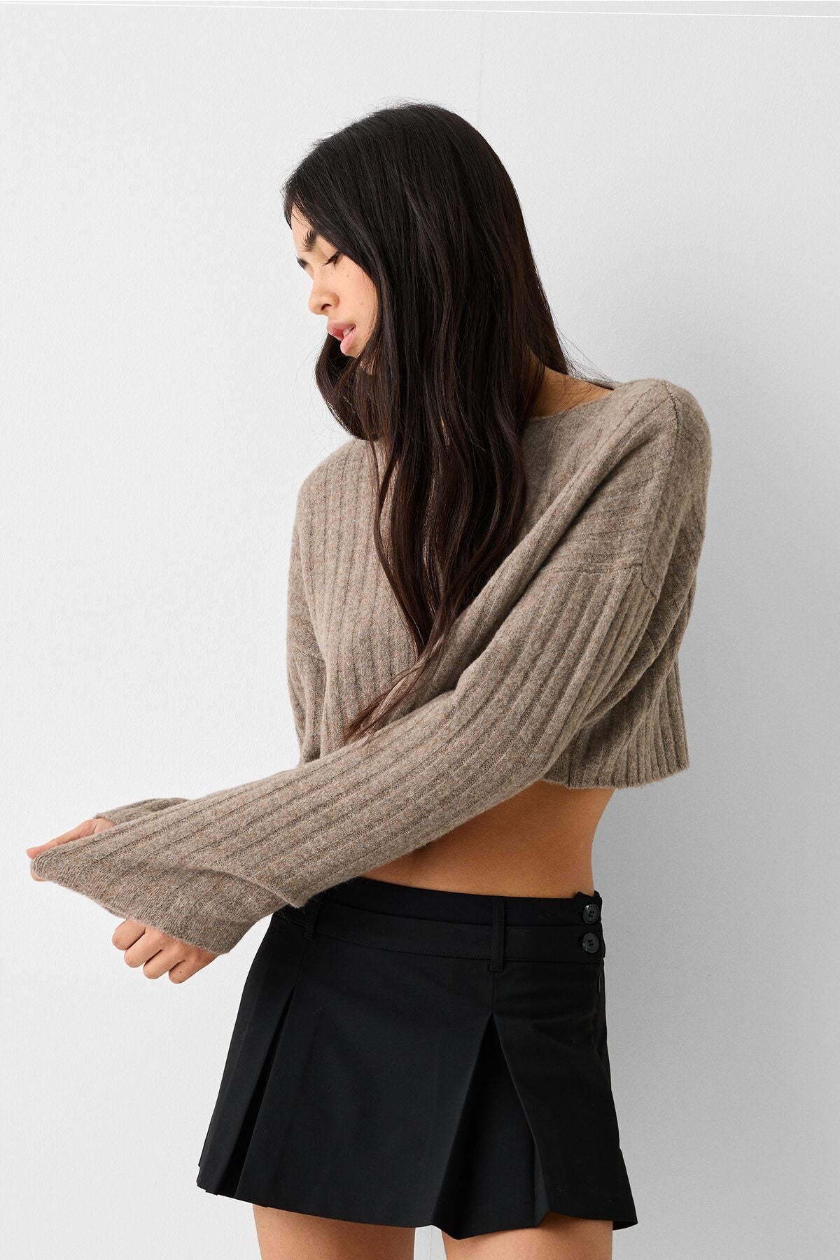 كنزة Bershka لون بني