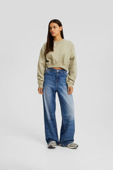 هودي Bershka لون كاكي