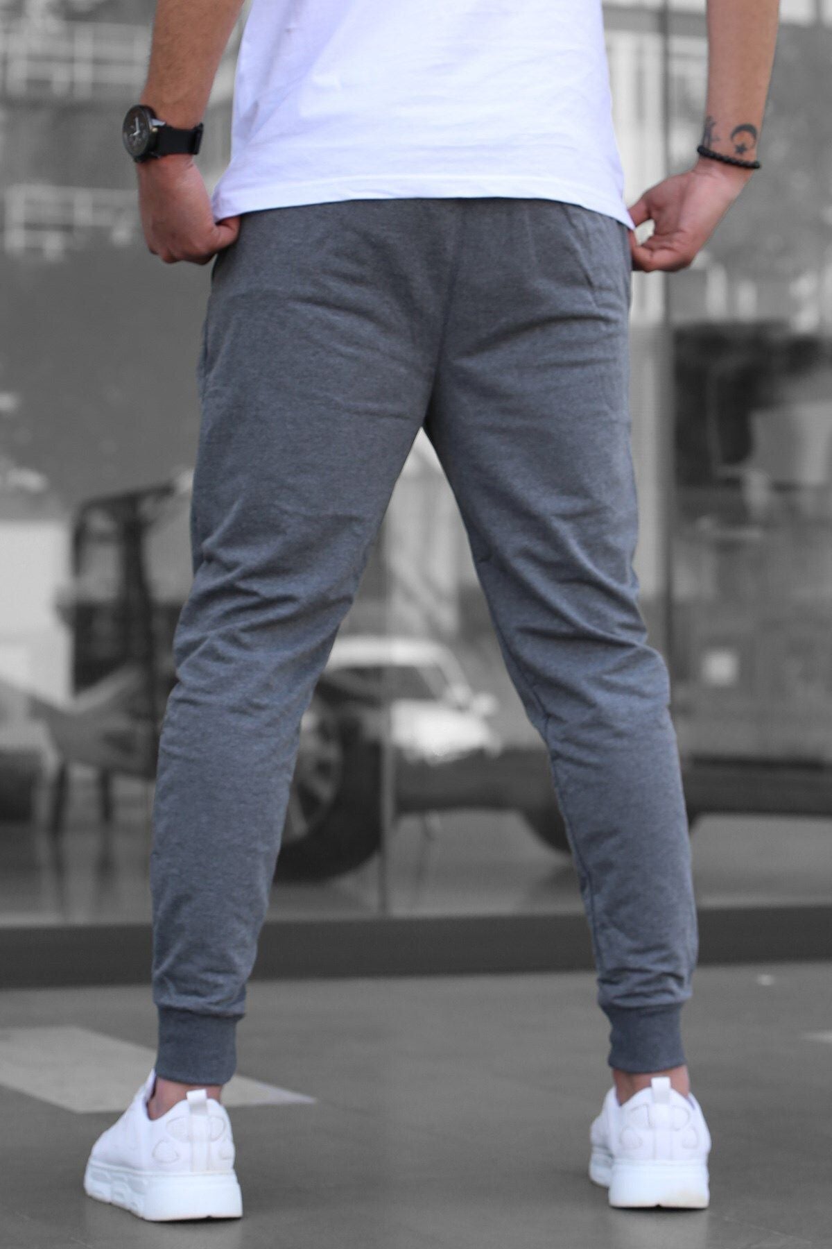 بنطال رياضي Tight Lady لون رمادي