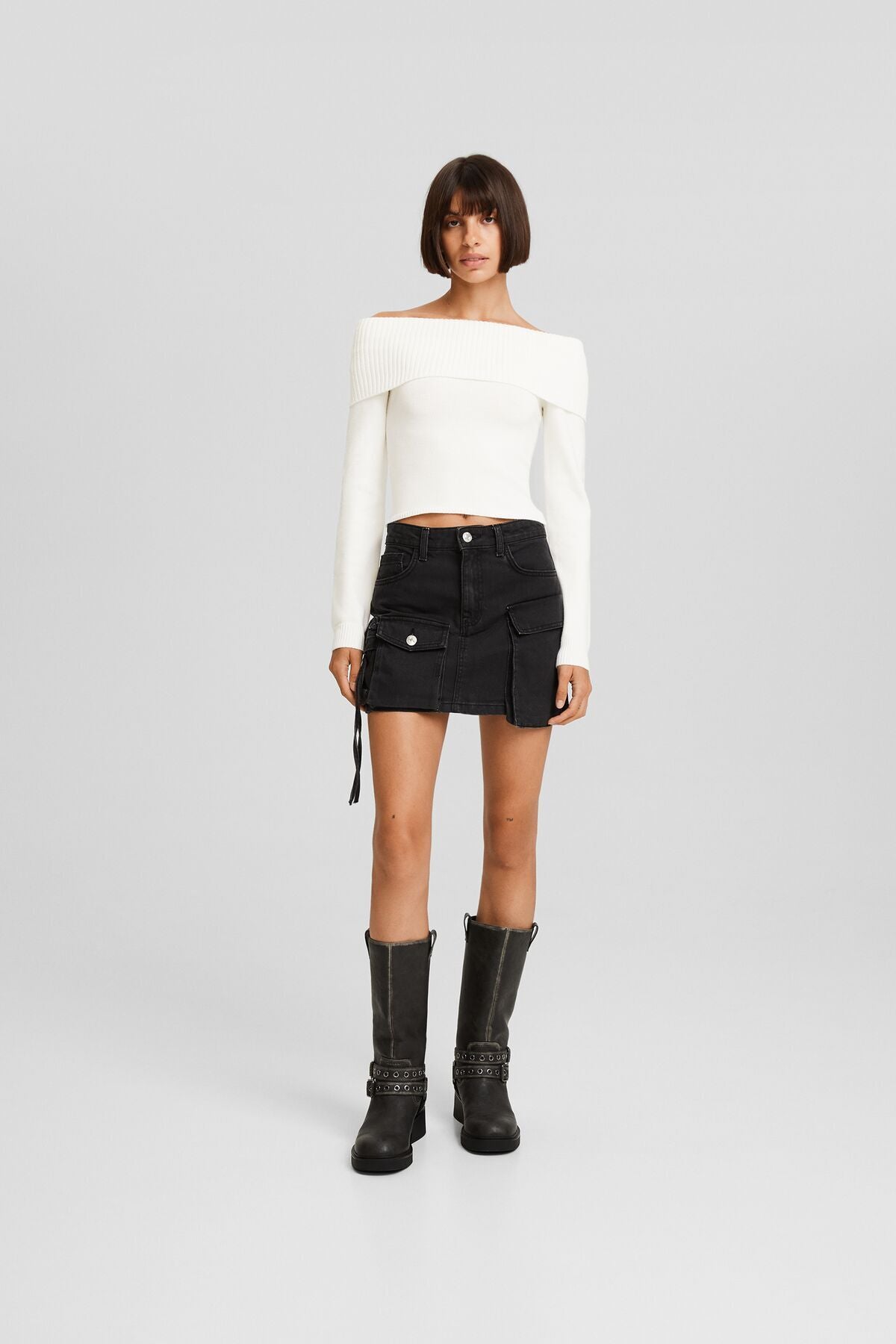 كنزة Bershka لون بيج