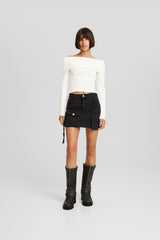 كنزة Bershka لون بيج