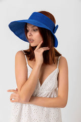 قبعة Luminos Butik لون أزرق غامق