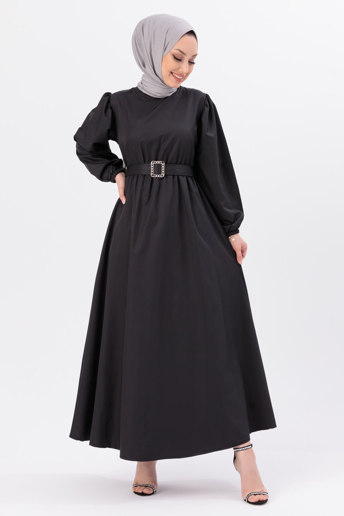 فستان سهرة TOFİSA لون أسود
