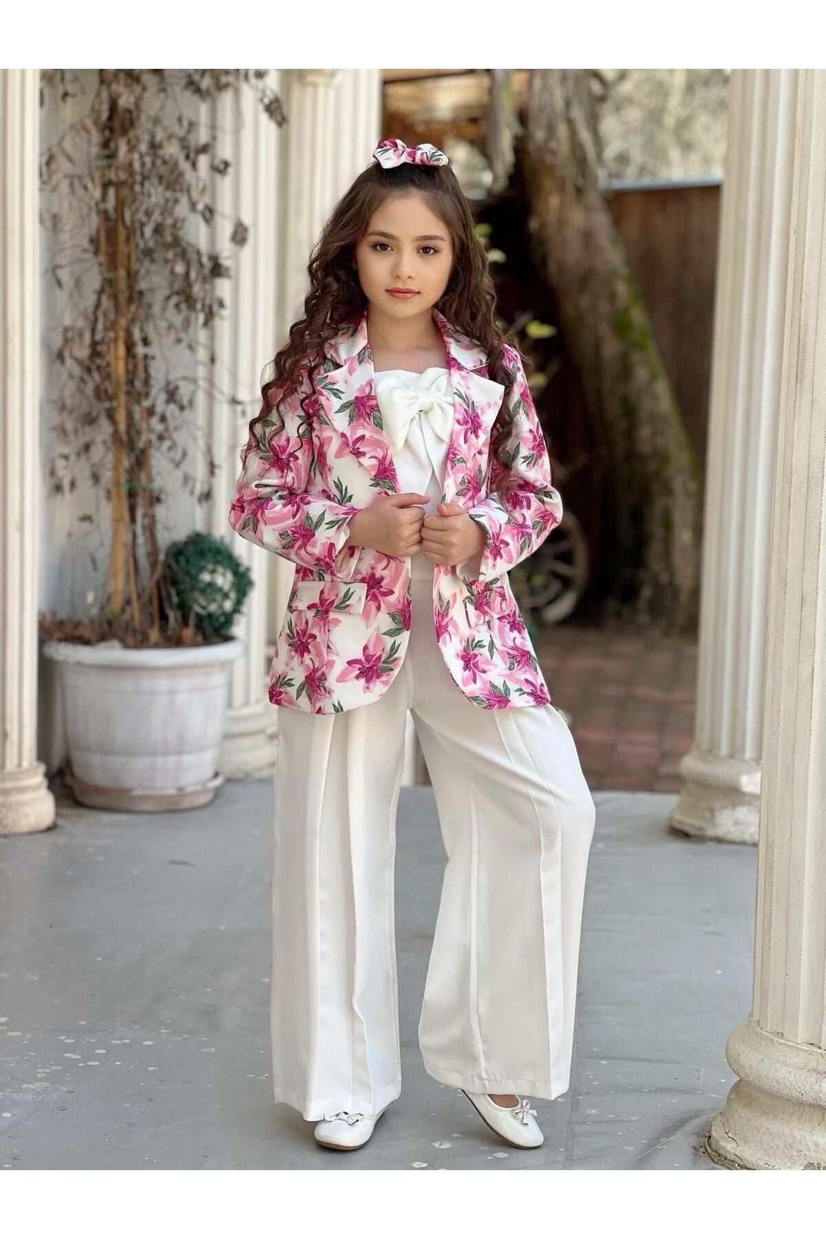 بدلة By Feyza Kids Collection لون زهري