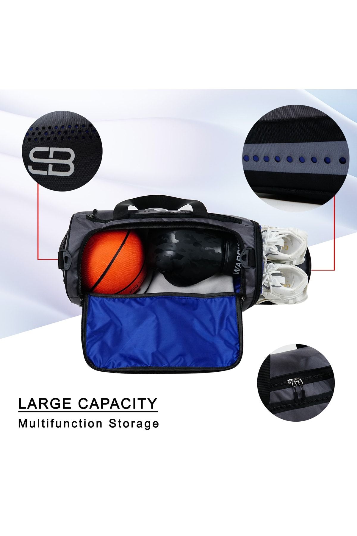 حقيبة رياضية Solo Bag لون رمادي