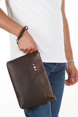 حقيبة يد CERFF LEATHER CLUP لون بني