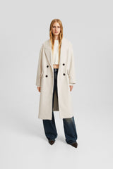 معطف Bershka لون بيج