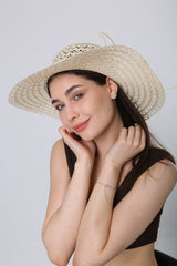 قبعة Luminos Butik لون أزرق غامق