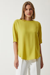 بلوزة Happiness İstanbul لون أخضر