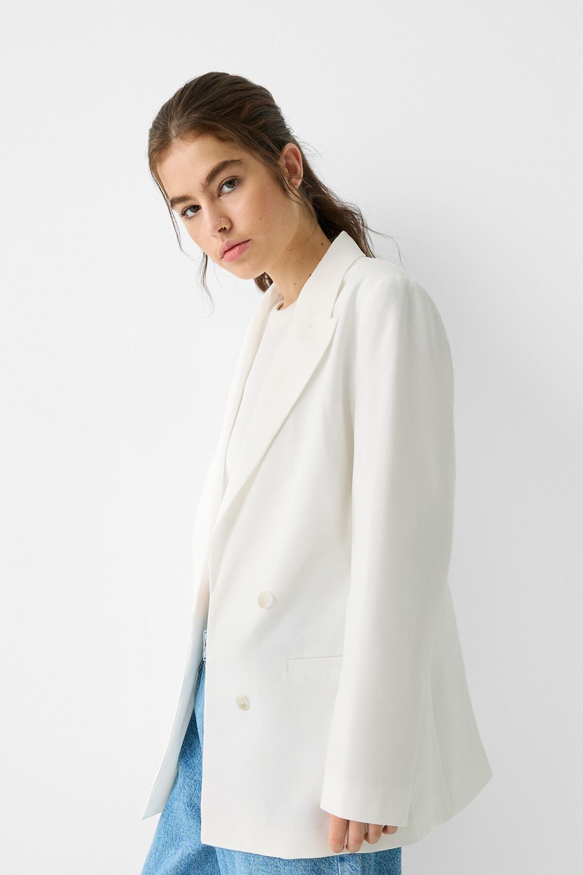 جاكيت Bershka لون برتقالي