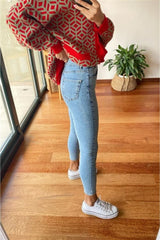 جينز Ramrod لون أزرق