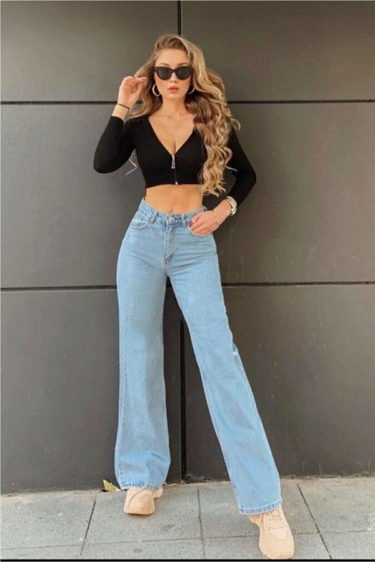 جينز Livik لون أزرق