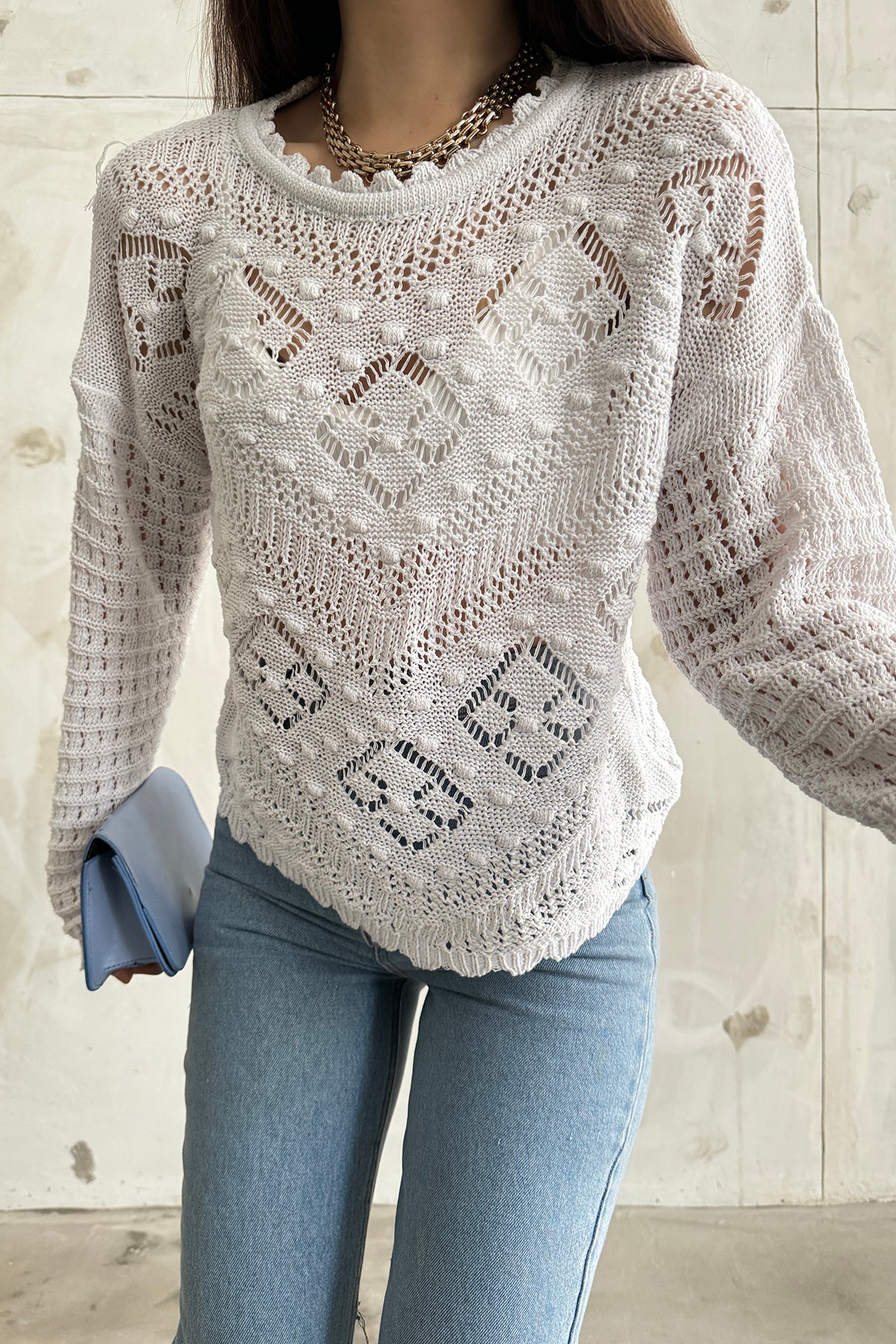 بلوزة Cistern İstanbul لون أبيض