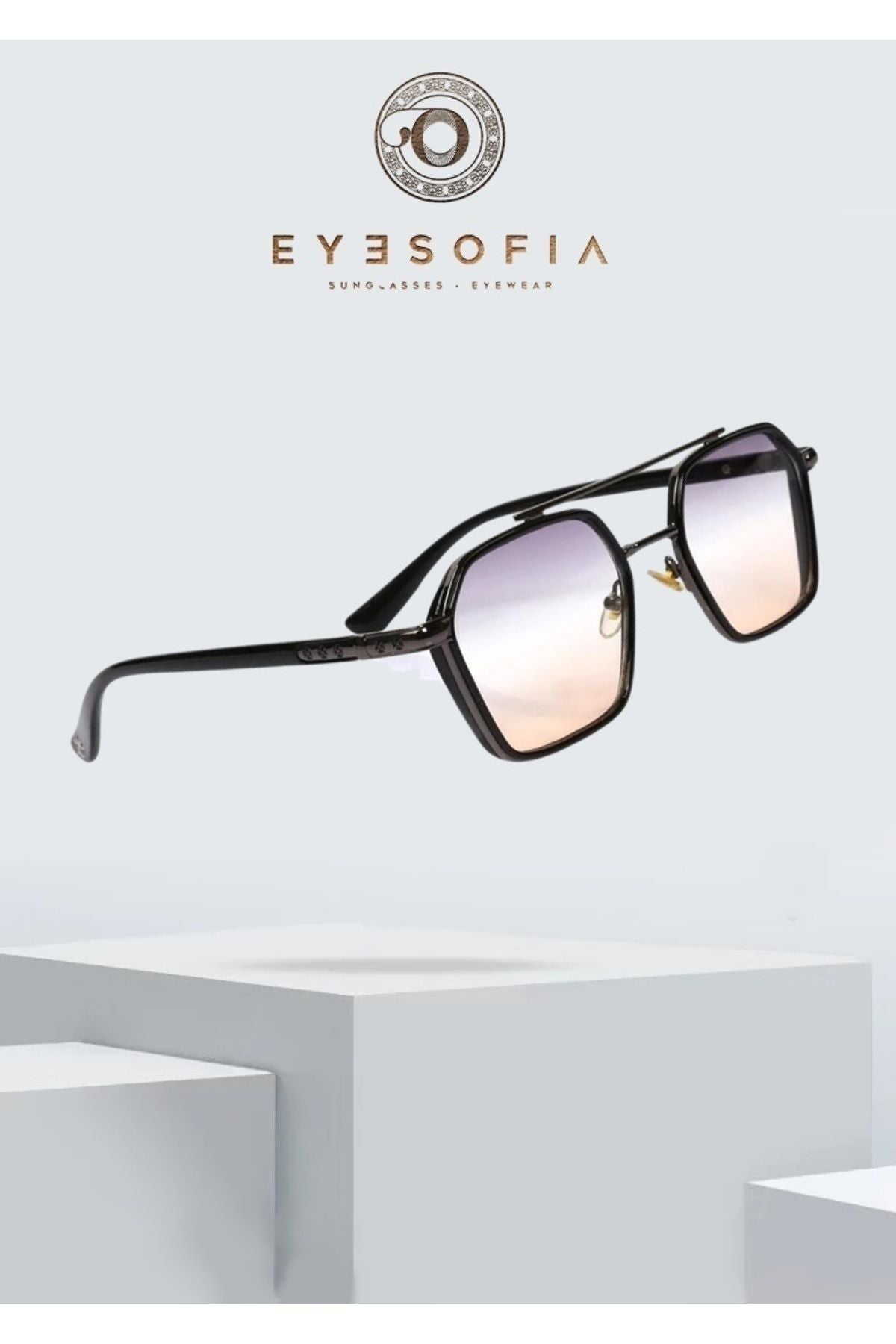نظارة شمسية Eyesofia لون برتقالي