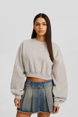 هودي Bershka لون رمادي