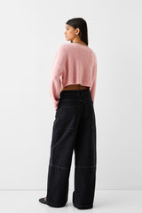 كنزة Bershka لون زهري