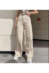 جينز LAMİRAMOOD لون بيج