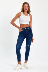 جينز geenz manifacture لون أزرق