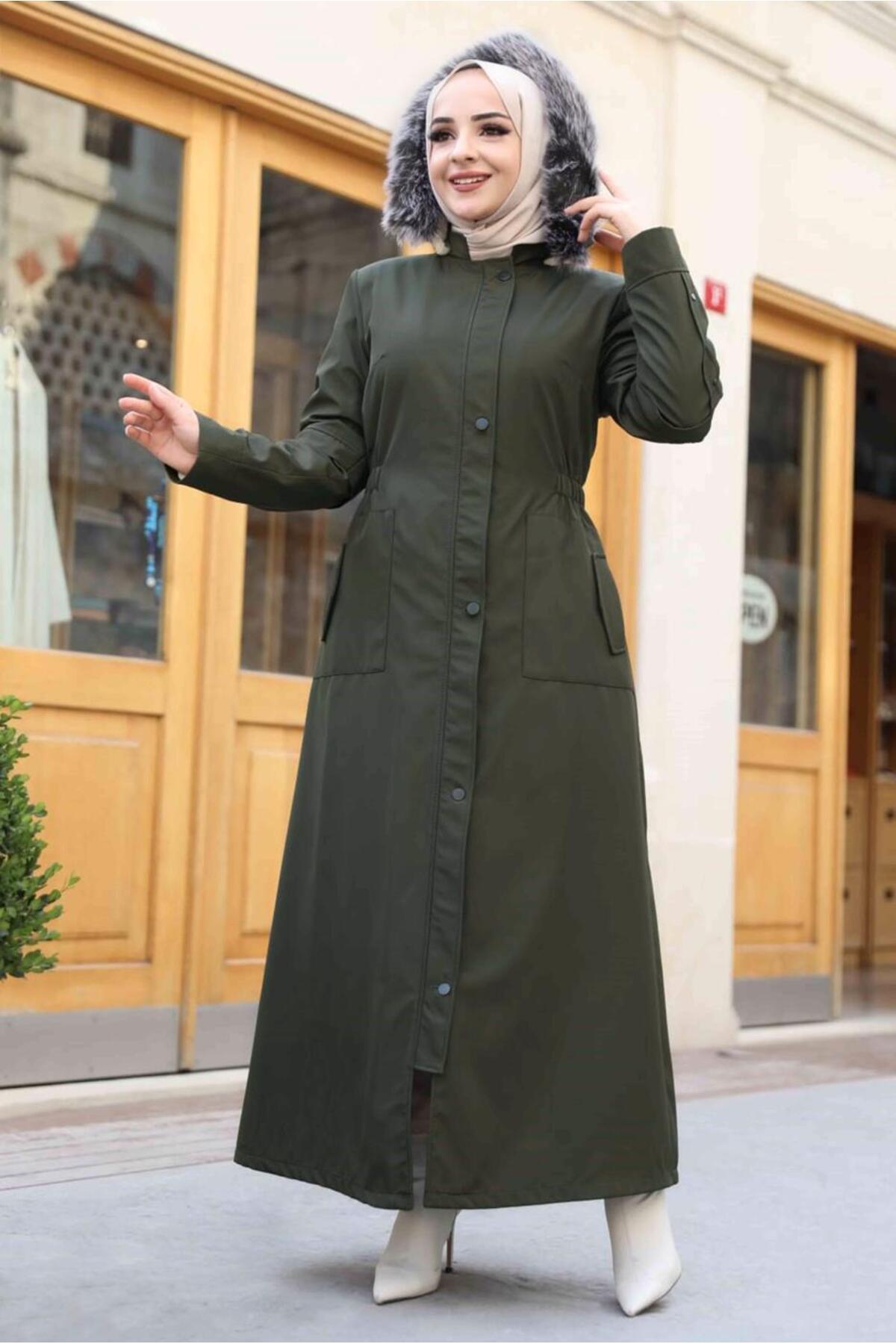 معطف TRENDTESETTÜR لون كاكي