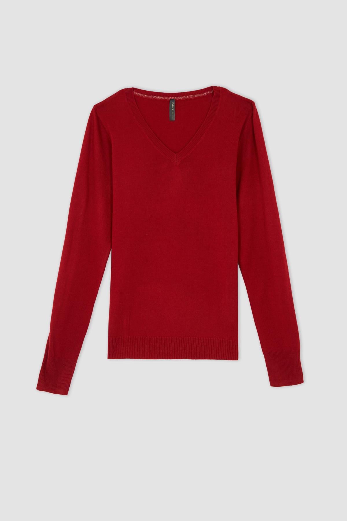 كنزة Defacto لون أحمر