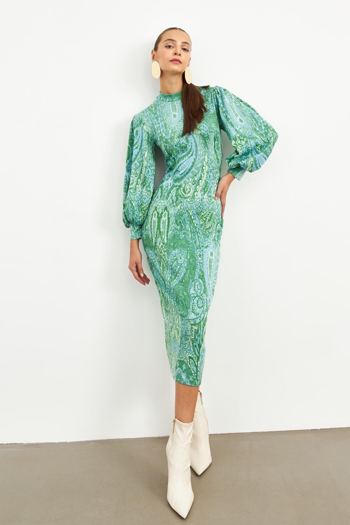 فستان Setre لون أخضر