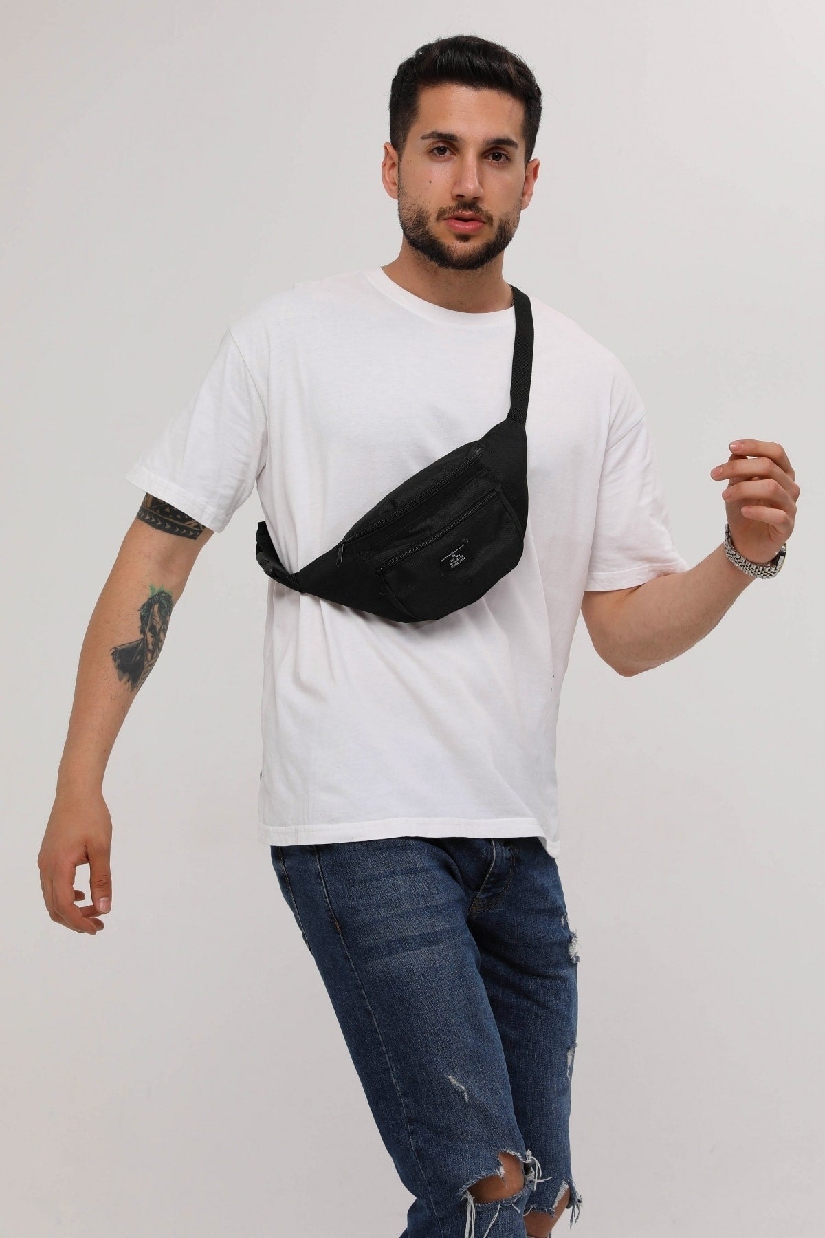 حقيبة خصر D'VERS لون أسود