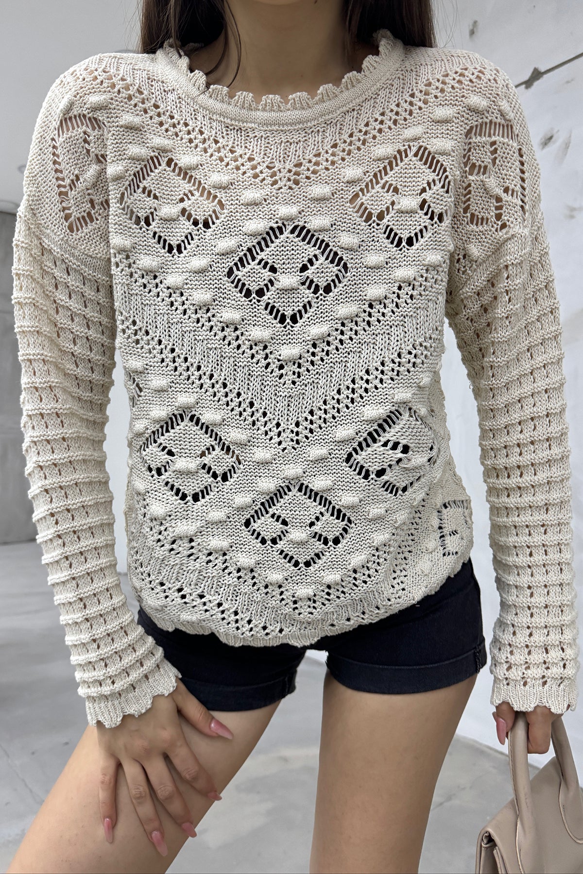 بلوزة Cistern İstanbul لون بيج