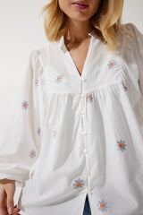 بلوزة Happiness İstanbul لون بيج فاتح