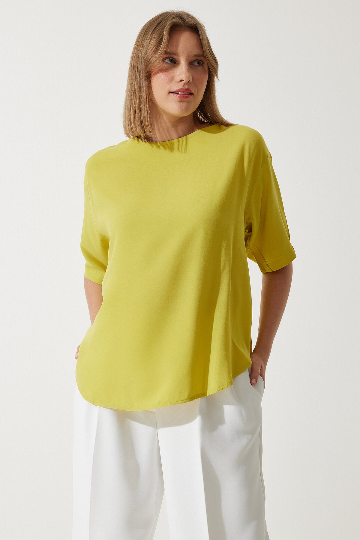 بلوزة Happiness İstanbul لون أخضر