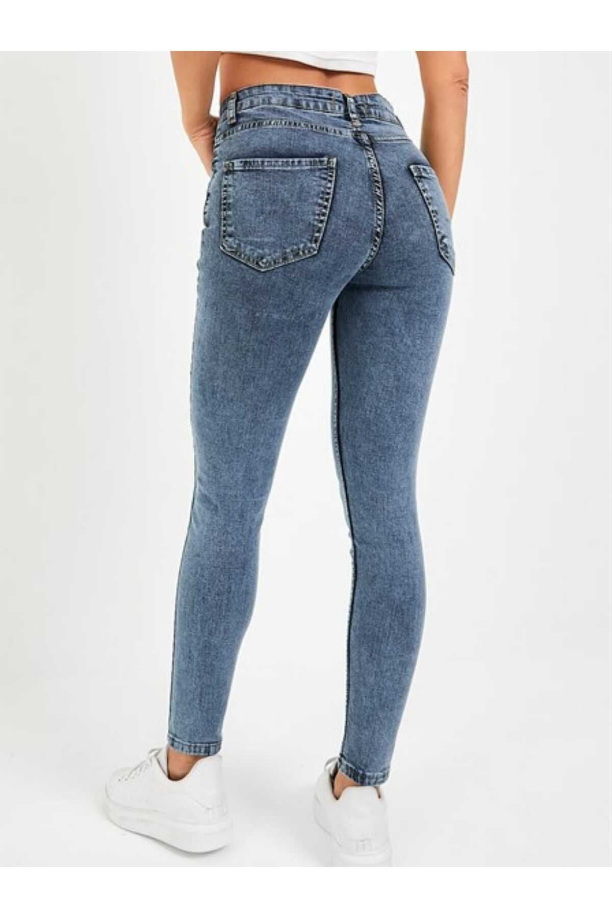 جينز geenz manifacture لون أزرق