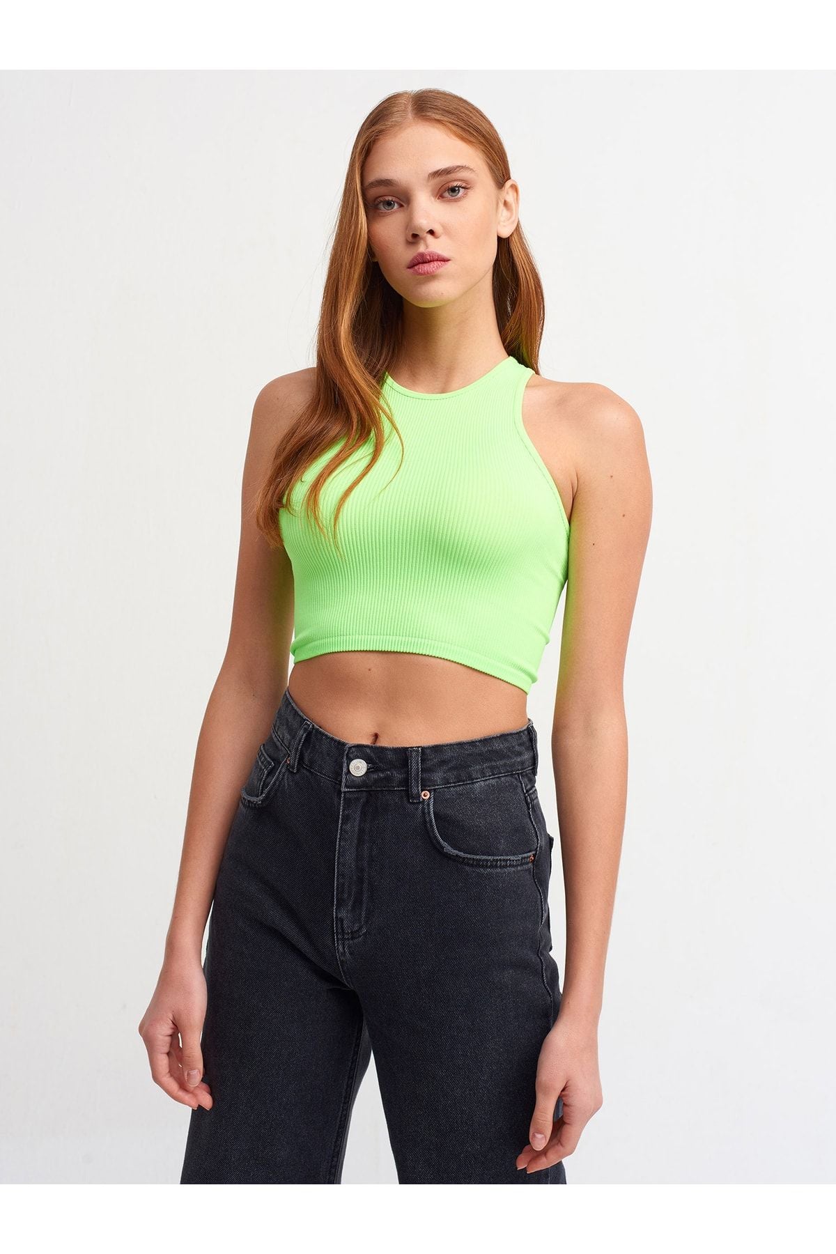 كنزة بدون أكمام Dilvin لون أخضر