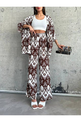 طقم DEEFWEAR لون بني