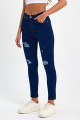 جينز geenz manifacture لون أزرق غامق