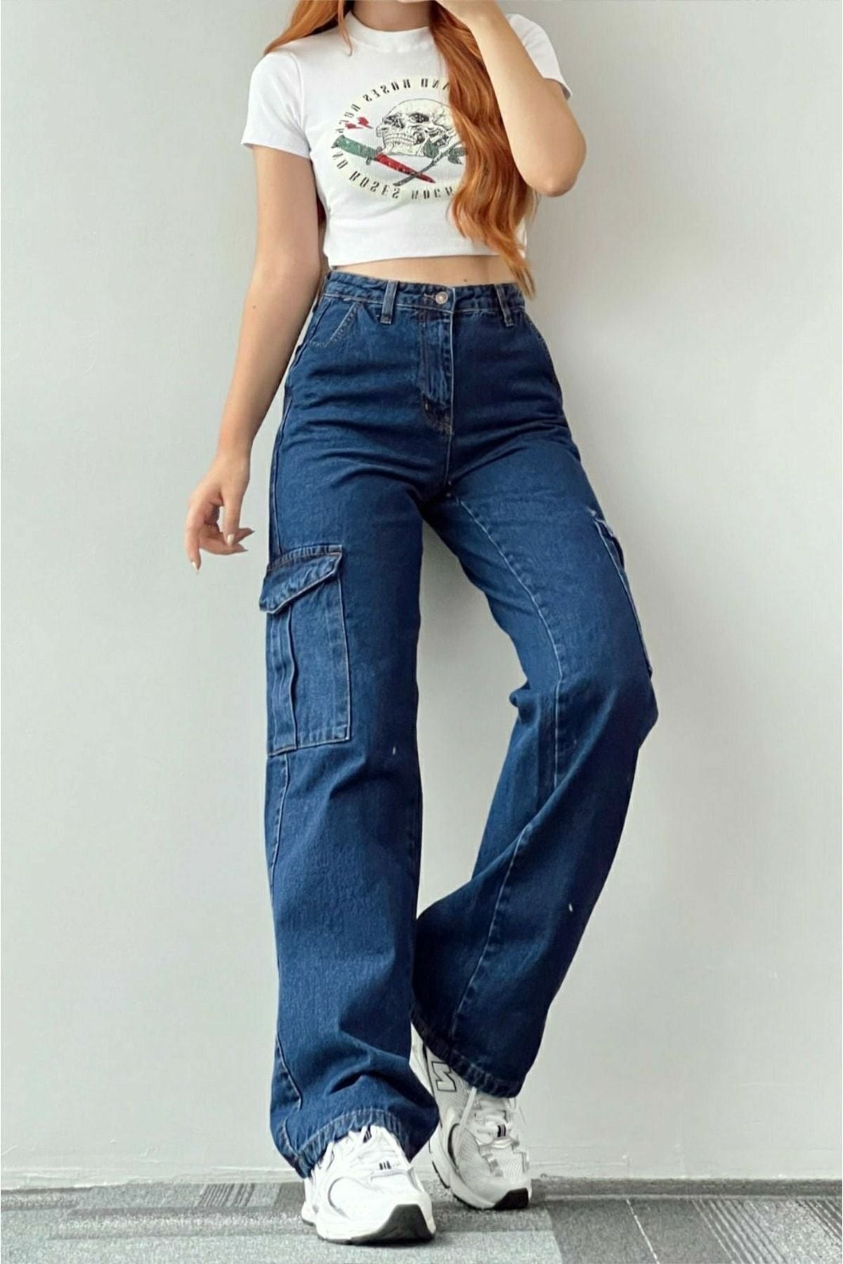 جينز Livik لون أزرق