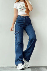 جينز Livik لون أزرق