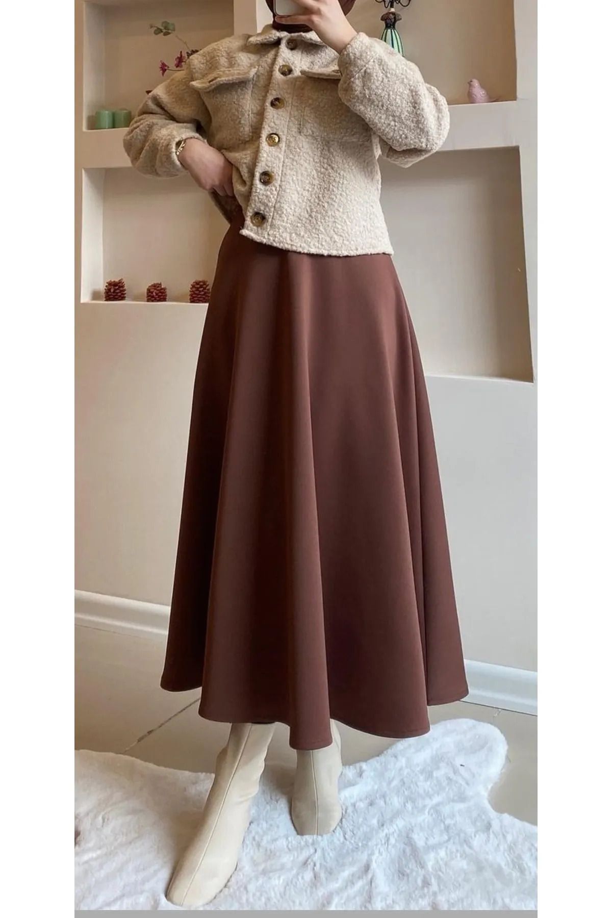 تنورة CNG MODA لون بني