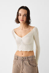 كنزة Bershka لون بيج