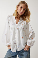 بلوزة Happiness İstanbul لون بيج فاتح