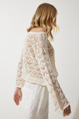 بلوزة Happiness İstanbul لون بيج