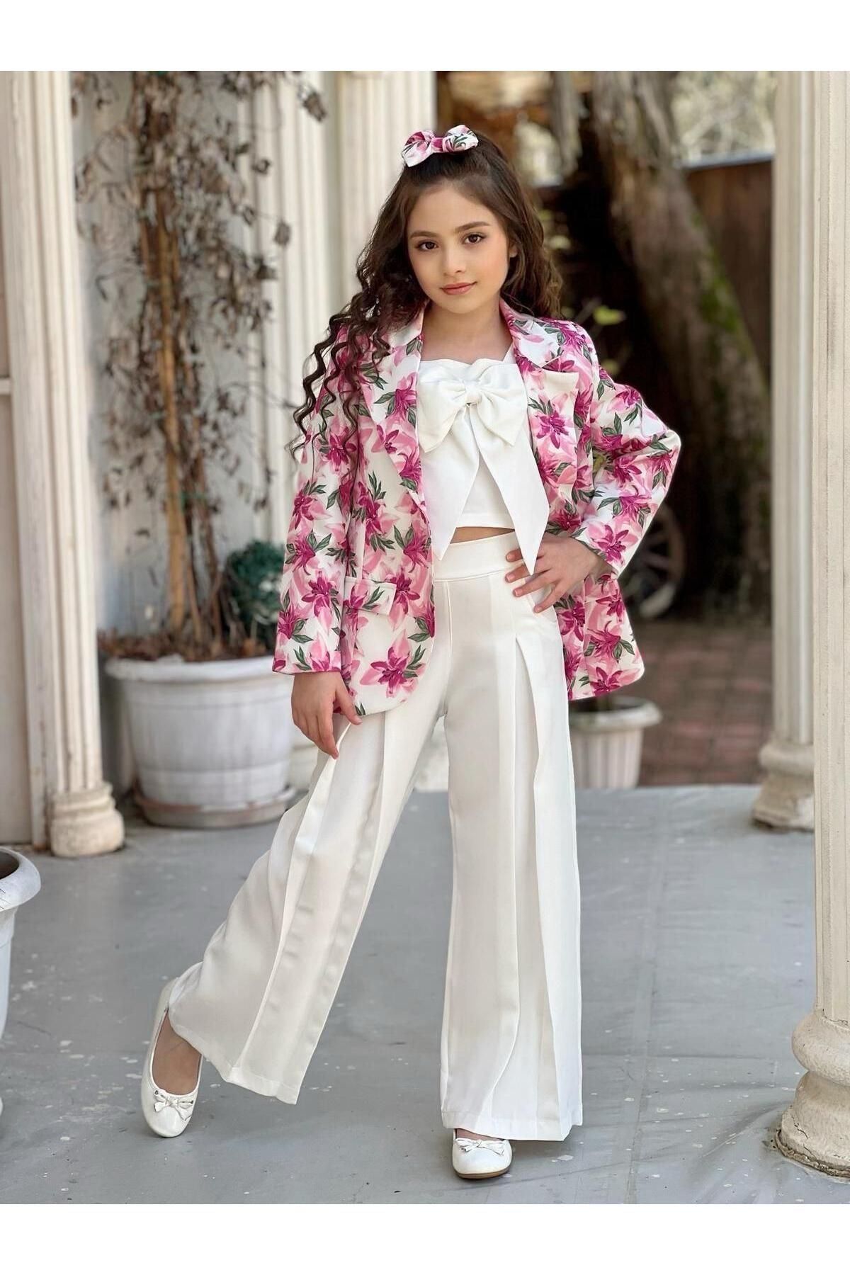 بدلة By Feyza Kids Collection لون زهري