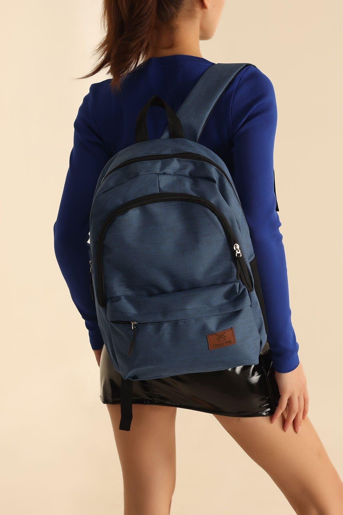 حقيبة كتف Rosmod لون أزرق غامق