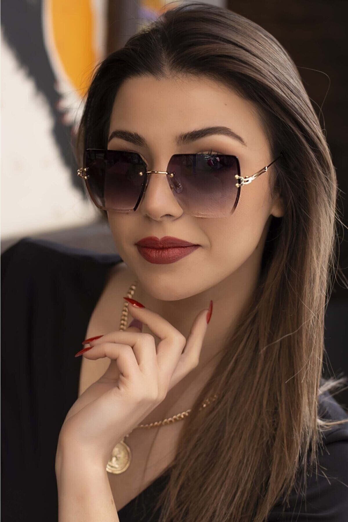 نظارة شمسية Modalucci لون ذهبي