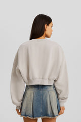 هودي Bershka لون رمادي