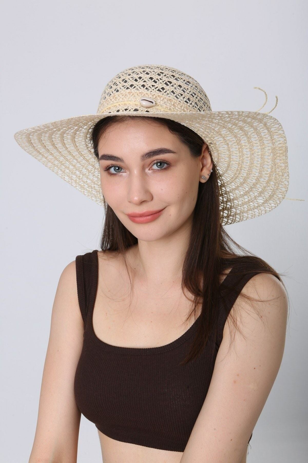 قبعة Luminos Butik لون أزرق غامق