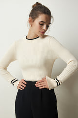 بلوزة Happiness İstanbul لون بيج