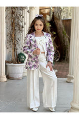 بدلة By Feyza Kids Collection لون بنفسجي