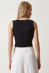 بلوزة Happiness İstanbul لون أسود